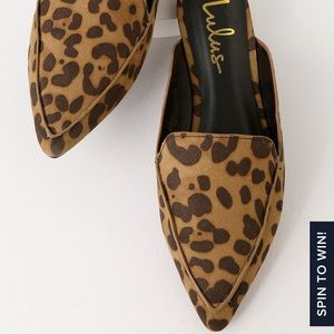Lulu’s leopard slip ons
